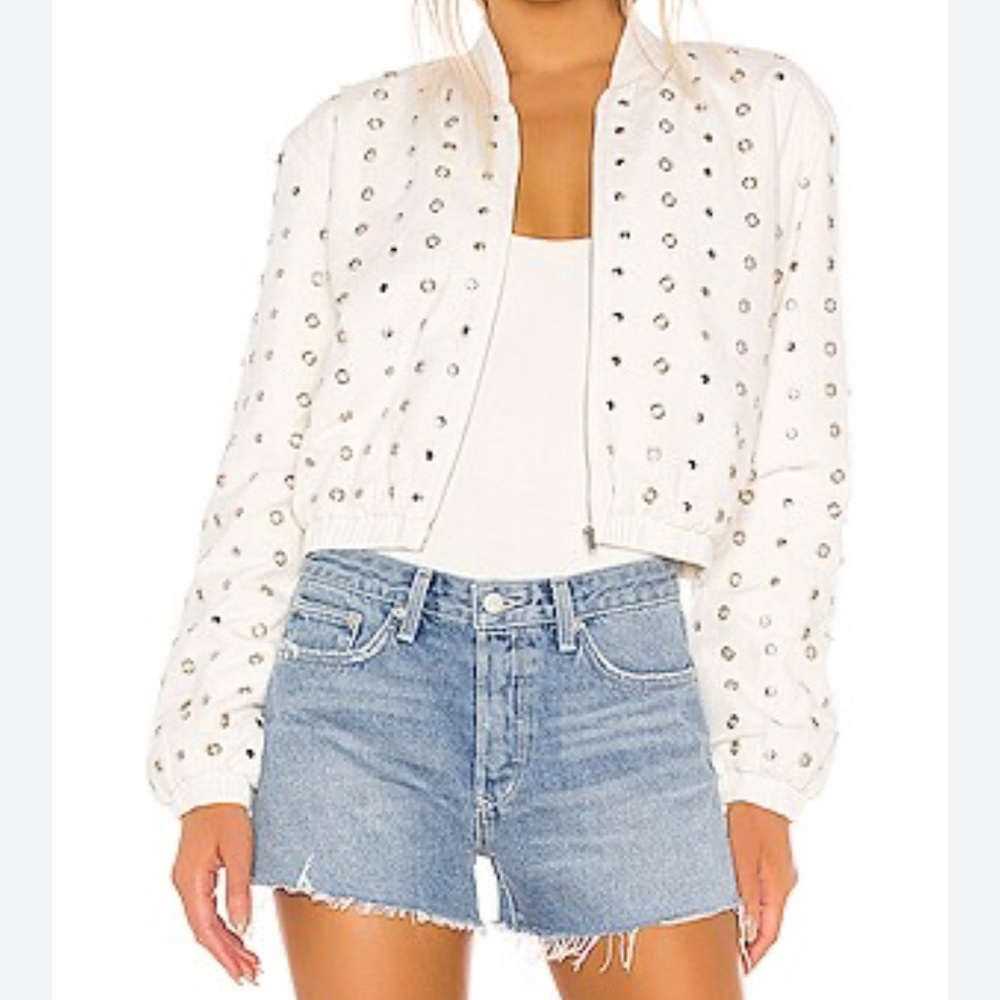 Lovers + Friends Cream Beaded Jacket